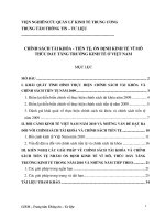 Chính sách tài khóa   tiền tệ ổn định kinh tế vĩ mô thúc đẩy tăng trưởng kinh tế ở việt nam 