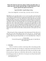 Phát triển tiềm lực khoa học pháp lý nhằm góp phần phục vụ chiến lược tiến ra biển, làm chủ biển và đấu tranh bảo vệ chủ quyền, quyền chủ quyền của nước ta