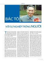 Bác Tô với sự nghiệp trồng người