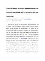 Khảo sát những xu hướng nghiên cứu về giáo dục Việt Nam ở Nhật Bản từ năm 2000 đến nay (năm 2017)