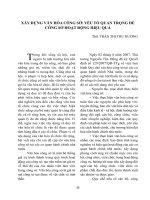 ThS. Trần Thị Thu Hương: Xây dựng văn hóa công sở: Yếu tố quan trọng để công sở hoạt động hiệu quả