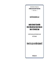 Nghiên cứu nhân tố ảnh hưởng đến hệ thống kiểm soát nội bộ trong các công ty cổ phần Việt Nam