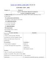 Tải Giáo án tiếng Anh lớp 9 Tuần 32 sách mới - Giáo án điện tử môn tiếng Anh 9 theo tuần