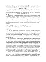Mô hình xác định bụi PM10 trong không khí khu vực Hà Nội bằng dữ liệu ảnh vệ tinh Landsat 8 OLI và dữ liệu đo bụi mặt đất