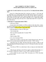 Nghiệp vụ xử phạt vi phạm hành chính trong QLBVR