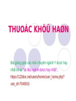 THUỐC KHỬ hàn ppt _ Y HỌC CỔ TRUYỀN (slide nhìn biến dạng, tải về đẹp lung linh)
