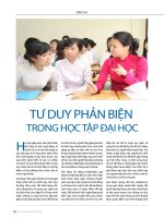 Tư duy phản biện trong học tập đại học