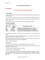 TÀI LIỆU ôn tập môn địa lí 12 