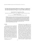Sử dụng kết hợp phương pháp giá trị thông tin và phân tích thứ bậc thành lập bản đồ nguy cơ trượt lở đất tỉnh Bắc Kạn