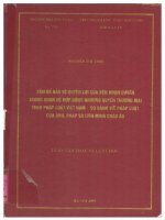 Vấn đề bảo vệ quyền lợi của bên nhận quyền trong quan hệ hợp đồng nhượng quyền thương mại theo pháp luật việt nam   so sánh với pháp luật của anh, pháp và liên minh châu âu  
