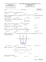 Đề khảo sát Toán 12 lần 3 năm 2018 – 2019 trường THPT Lê Lai – Thanh Hóa | Toán học, Lớp 12 - Ôn Luyện