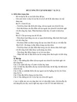 ĐỀ CƯƠNG ÔN TẬP SINH HỌC 7(LẦN 2)