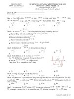 Đề kiểm tra giữa HK1 Toán 12 năm 2018 – 2019 trường THPT Trần Nguyên Hãn – Vũng Tàu | Toán học, Lớp 12 - Ôn Luyện