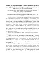 Đánh giá tiềm năng và hiệu quả kinh tế giảm nhẹ phát thải khí nhà kính từ công nghệ xử lý chất thải rắn sinh hoạt hữu cơ - Nghiên cứu thí điểm khu xử lý Nam Sơn và Cầu Diễn, thành phố Hà Nội