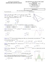 Đề thi KSCL Toán THPTQG 2019 lần 3 trường chuyên Lam Sơn – Thanh Hóa | Toán học, Đề thi đại học - Ôn Luyện
