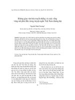 Không gian văn hóa truyền thống và cuộc sống vùng núi phía Bắc trong truyện ngắn Việt Nam đương đại