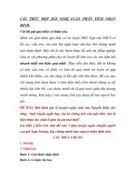 CẤU TRÚC MỘT BÀI NGHỊ LUẬN CHỨNG MINH NHẬN ĐỊNH 