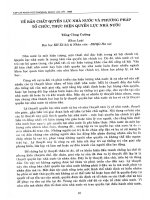 Về bản chất quyền lực nhà nước và phương pháp tổ chức, thực hiện quyền lực nhà nước