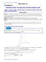 Ứng dụng phương pháp tọa độ hóa giải bài tập hình học không gian | Toán học, Lớp 12 - Ôn Luyện
