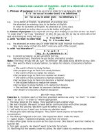 Lý thuyết và bài tập về purposes môn tiếng anh lớp 11 năm 2016 của thầy đỗ bình | Tiếng Anh, Lớp 11 - Ôn Luyện