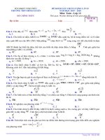 Đề khảo sát lần 2 Toán 12 năm 2019 – 2020 trường Bình Xuyên – Vĩnh Phúc | Toán học, Lớp 12 - Ôn Luyện