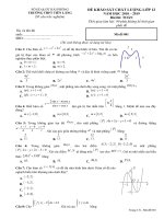 Đề khảo sát Toán 12 năm 2018 – 2019 trường THPT Tiên Lãng – Hải Phòng | Toán học, Lớp 12 - Ôn Luyện