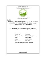 Khảo Sát Quy Trình Sản Xuất Và Làm Sạch Vỏ Xúc Xích Từ Ruột Cừu Tại Công Ty Nissho Trading Co.,Ltd.