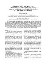 Tác động của mục tiêu phát triển trong báo cáo chính trị tại đại hội 19 Đảng cộng sản Trung Quốc đến chính sách đối ngoại đối với Việt Nam