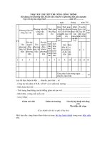 Mẫu nhật ký chi tiết thi công công trình sử dụng cho phương tiện sà lan vận chuyển và tàu ngoạm