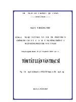 Tăng cường quản lý nguồn vốn hỗ trợ phát triển chính thức đầu tư cơ sở hạ tầng nông thôn tại Ngân hàng phát triển Việt Nam