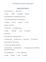 100 câu hỏi Tiếng anh nâng cao DÀNH CHO học SINH GIỎI lớp 12