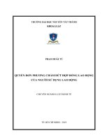Quyền đơn phương chấm dứt hợp đồng lao động của người sử dụng lao động 