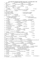 Đề cương ôn thi học kì 2 môn tiếng anh lớp 11 năm 2018 | Tiếng Anh, Lớp 11 - Ôn Luyện