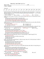 Tổng hợp đề kiểm tra 1 tiết có đáp án môn vật lí lớp 11 | Vật Lý, Lớp 11 - Ôn Luyện