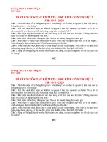 đề cương ôn tập HKII môn Công nghệ 12