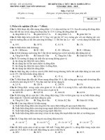 Đề kiểm tra 1 tiết học kì 2 môn vật lí lớp 11 năm 2018 trunowfg thpt nguyễn sinh sắc | Vật Lý, Lớp 11 - Ôn Luyện