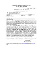 Mẫu đơn xin thay đổi tên cho con