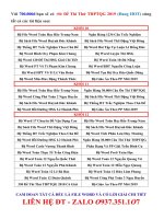 Đề thi thử THPT QG môn Toán THPT Chuyên Thái Bình - Tỉnh Thái Bình - Lần 4 - Năm 2019 - Có lời giải chi tiết | Toán học, Đề thi đại học - Ôn Luyện