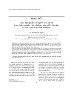 Giáo dục quyền con người cho trẻ em trong bối cảnh đổi mới căn bản, toàn diện giáo dục và đào tạo ở Việt Nam hiện nay