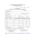 Mẫu danh sách hành khách vận tải đường thủy nội địa