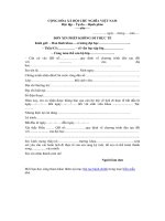 Mẫu đơn xin phép không đi thực tế