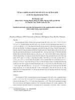 Chế tạo và nghiên cứu một số tính chất vật lý của vật liệu từ nhiệt có cấu trúc lập phương loại NaZn13