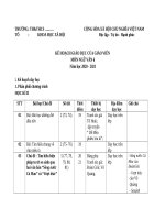 kế hoach dạy học ngữ văn 6   mới 