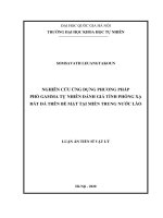 Nghiên Cứu Ứng Dựng Phương Pháp Phổ Gamma Tự Nhiên Đánh Giá Tính Phóng Xạ Đất Đá Trên Bề Mặt