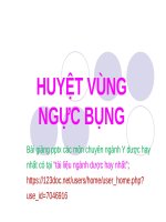 HUYỆT VÙNG NGỰC, BỤNG ppt _ Y HỌC CỔ TRUYỀN