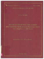 Bảo hộ quyền sở hữu công nghiệp đối với bí mật kinh doanh theo quy định của pháp luật việt nam  
