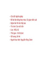 Hoạt động âm nhạc - Cô giáo miền xuôi