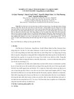 NGHIÊN CỨU HOẠT TÍNH SINH HỌC CỦA DỊCH CHIẾT CÂY BÁN HẠ ROI T. ﬂagelliforme (Lodd) Blume