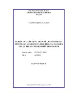 Nghiên cứu xây dựng tiêu chí, chỉ số đánh giá tình trạng vận hành và tuổi thọ của máy biến áp lực trên lưới điện phân phối tp  hồ chí minh  