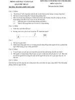 Đề thi học kì 1 môn Vật lí 8 năm 2020-2021 có đáp án - Trường TH&THCS&THPT Việt Anh